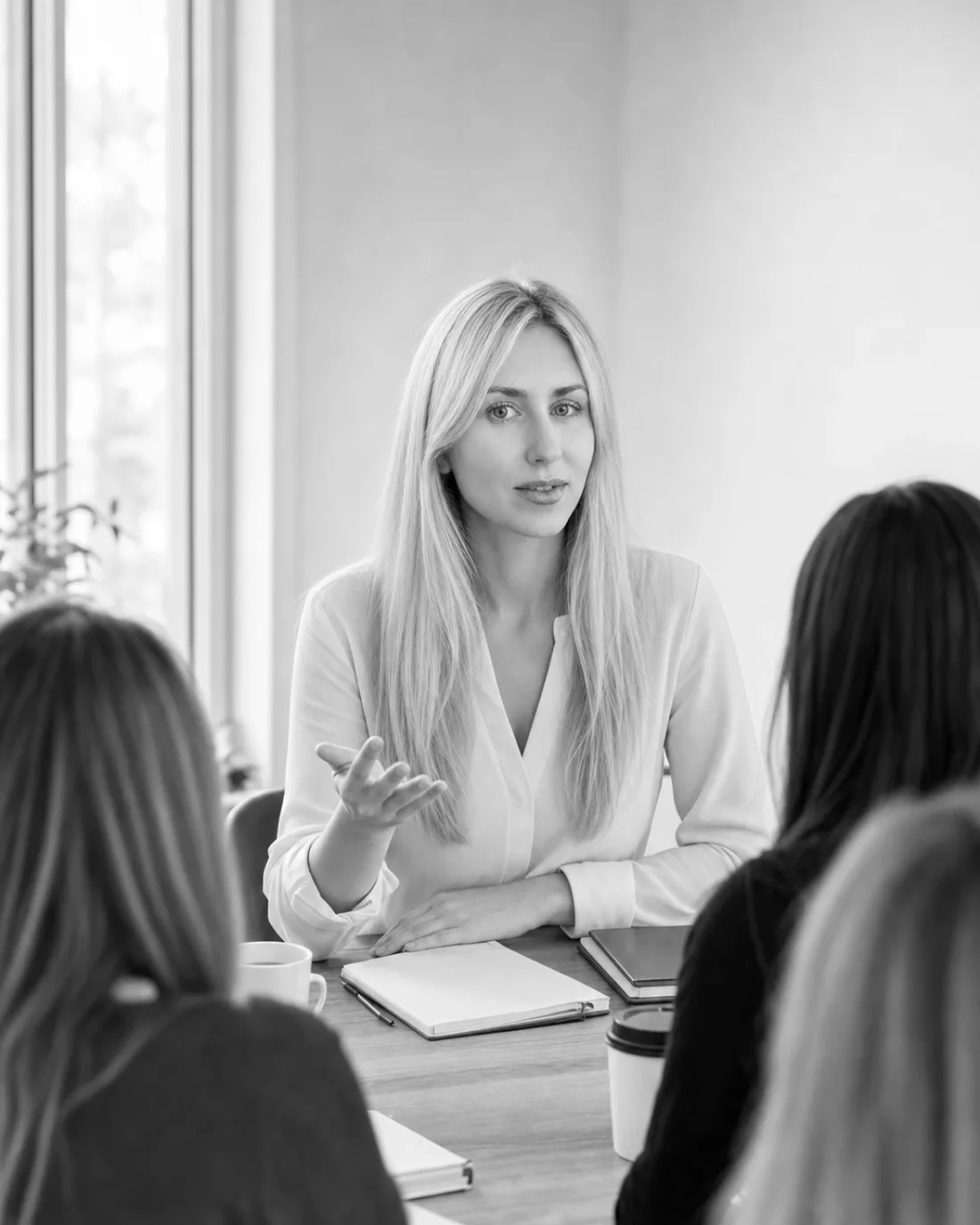 Arina Hertle im Coaching-Gespräch